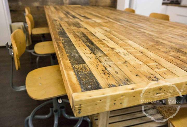 Création mobilier bois Montréal